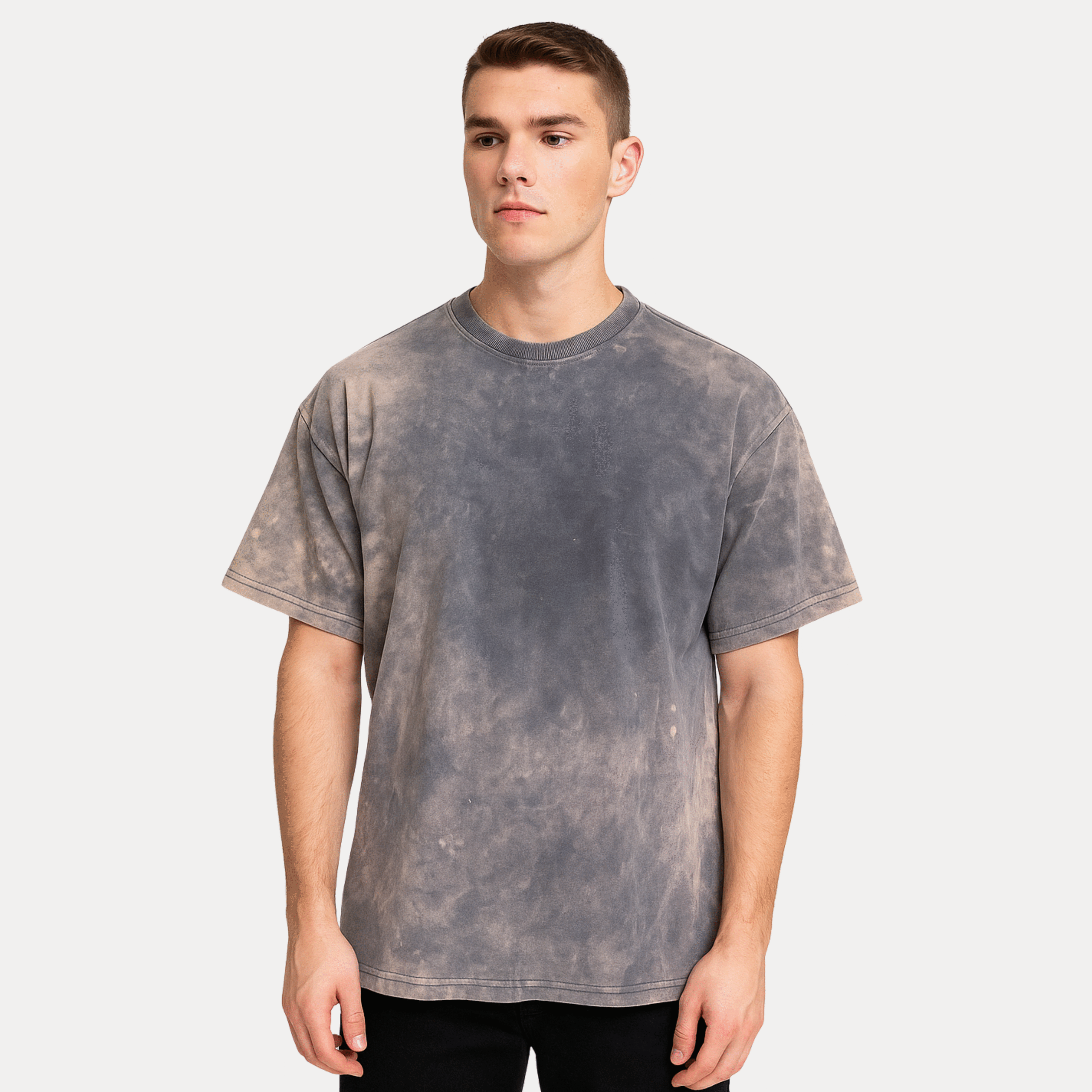 drop shoulder oversized t shirt | charcoal drop shoulder oversized t shirt | charcoal